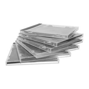 6 Pcs Étui CD Conteneur Unique Pour Le Disque De Stockage Boîtier - Afbeelding 1 van 12
