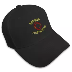 Baseball Cap Retired Firefighter Fireman Embroidery Dad Hats for Men & Women - Picture 1 of 41