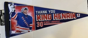 New York Rangers Henrik Lundqvist #30 Jersey Retirement Night Pennant 1/28/2022 - Picture 1 of 1