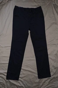 French Toast Girls Navy Adaptive Straight Leg Twill Pant Stretch NEW NWT sz 18 - Picture 1 of 7