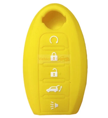 Fit Nissan Altima Sentra Rogue Murano 5 Button Smart Key Fob Silicone Case Cover - Image 1 of 4