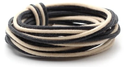 6’/ea. Guitarra Gavitt Cubierta de Alambre Estilo Vintage Push Back Negro/Blanco Foto 1 de 4