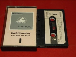 Bad Company:  Run With The Pack      1976  UK   1st issue Paper Label  Cassette - Picture 1 of 2