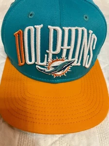 Miami Dolphins Hat Cap Snapback Embroidered Retro Looking - Picture 1 of 9