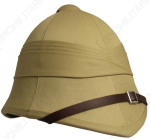 British Army Tropical Pith Helmet Reproduction - Foreign Service Colonial Hat - Picture 1 of 1