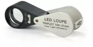 Euromex PB.5018-LUV Achromatische Lupa 15x Triplet. Lente Ø 21MM LED & UV Beleu - Foto 1 di 1