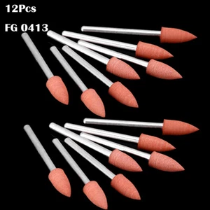 AZDENT Dental 0413 Marrón Silicona Pulidores Fresas Mini Puntos FG Fresas 12 un./Paquete - Imagen 1 de 18