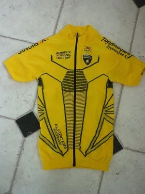 X-bionic Lamborghini Fahrradtrikot & Latzshorts LTD Edition gelb und schwarz klein - Bild 1 von 4