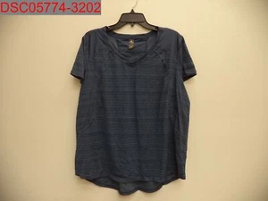 NWT - Xersion Plus Women's Ocean Floor Stripe T-Shirt, Size 1X 9800107010502 - Picture 1 of 8