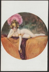 A. PENOT glamour postcard "Dancer with the purple veil" - Picture 1 of 2