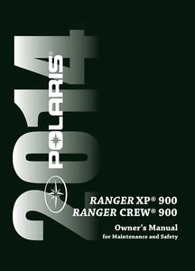 Polaris 2014 RANGER XP 900 / CREW 900 ATV Owners Manual NEW PAPERBACK - Picture 1 of 1