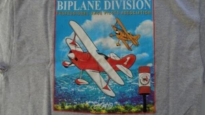 RENO AIR RACING 2010 GREY BIPLANE DIVISION T-SHIRT - LARGE - NEW - Picture 1 of 3