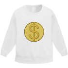 'Dollar Coin' Kid's Sweatshirt / Sweater / Jumper (KW030426)