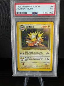 1999 Pokémon TCG | Jolteon Holo 4/64 | Jungle | PSA 7 NM - Picture 1 of 2