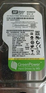 Unidad de disco duro de escritorio SATAI de 320 GB 3,5" pulgadas 8mb 7200 RPM WD3200AWS - Imagen 1 de 1