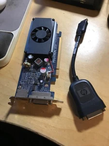 HP Pegatron Nvidia  GT310DP 512MB Low Profile Video Card 572029-001 W/DVI Cable - Picture 1 of 7
