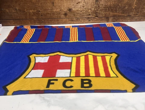 FC Barcelona Plush Throw Blanket 38"x58” Cover