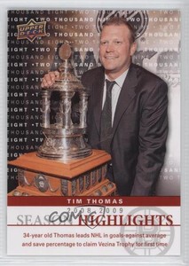 2009-10 Upper Deck Season Highlights Tim Thomas #SH3