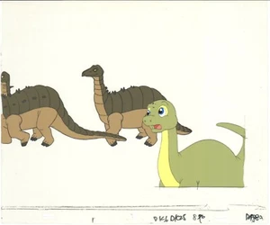 Dink the Little Dinosaur Animation Cel n Zeichnung Ruby Spears 1989-91 D913 - Bild 1 von 1