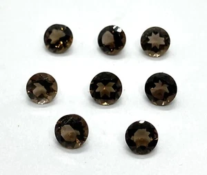 Natural Loose Gemstone AAA Smoky Quartz Round Cut For Making All Type Jewelry - Imagen 1 de 21