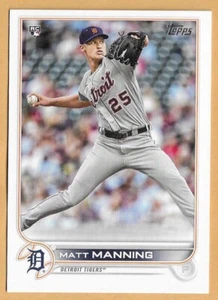 MATT MANNING DETROIT TIGERS #31 - TOPPS QUASI NUOVO-MT 2022 - Foto 1 di 2