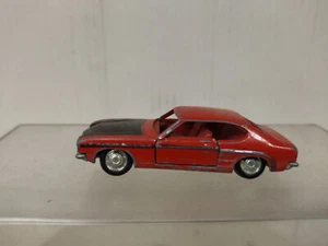 FORD CAPRI GT 1700 RED/BLACK 1:66/apx 1:64 SCHUCO 816 NO BOX - Imagen 1 de 6