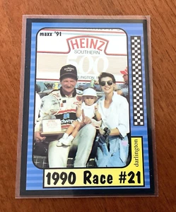 Dale Earnhardt & family Racing Card - maxx '91-1990 Race #21 darlington-#191/240 - Picture 1 of 4