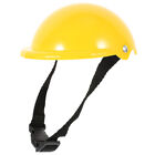 Dog Cat Helmet Pet Hat with Ear Holes Adjustable Belt Yellow
