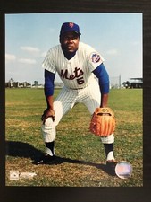Ed Charles No. 5 Third Baseman New York Mets 8x10 Color Photo 