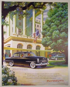 Publicidad impresa de revista grande de colección 1953 PLYMOUTH CRANBROOK SEDÁN página completa - AUTO - Imagen 1 de 1