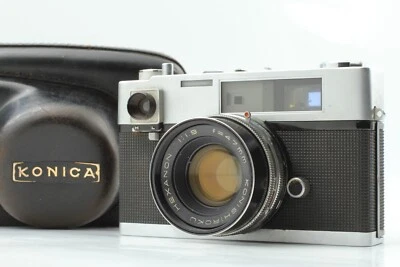 [Exc+5 w/ case ] Konica Auto S 35mm Rangefinder Film Camera w/ 47mm f1.9 #609 - Image 1 of 4