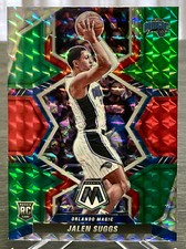 2021-22 Panini Mosaic Jalen Suggs Rookie Card Red Green Choice Prizm #209