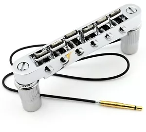 PIEZO Pickup Tune-O-Matic Bridge per Importazione Epiphone Les Paul SG ES Chitarra Dot - Foto 1 di 2