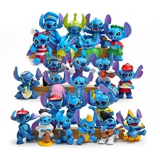 24ps Lilo & Stitch Disney Action Figures Diy Cake topper Toy Kids Gift 