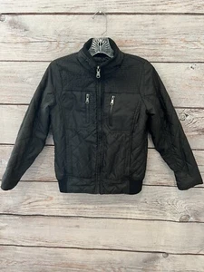 Urban Republic Black Mid Weight Jacket Poly Filled Full Zip EUC Boy's Size 10/12 - Picture 1 of 7