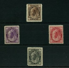 #66, 68, 69, 71 Maple Leaf 6c no gum, Rest Fine MH Cat $121  Canada mint