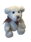 Russ Berrie 5 Inch Plush Teddy Bear Cream True Heart Plaid Heart Heartwarmer