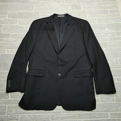 Blazer Burberry London jaqueta terno esporte tamanho 44L lã 2 botões ventilação dupla - Imagem 1 de 4