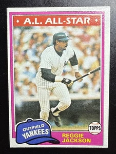 1981 Topps - #400 Reggie Jackson New York Yankees Near Mint - Bild 1 von 2