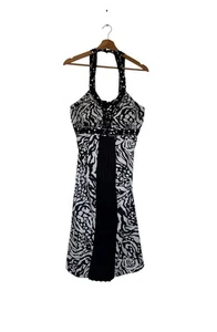 Star by Julien Macdonald Party Dress Size 14 Black Zebra Embroidered RRP £55 - Picture 1 of 16