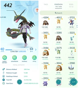 Pokémon Acc Go - LVL 40 - 96 Legendary - 66 Shiny - Bild 1 von 7
