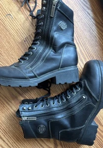 Women’s Harley Davidsons Tessa Motorcycle Boots Size 9 - Picture 1 of 6