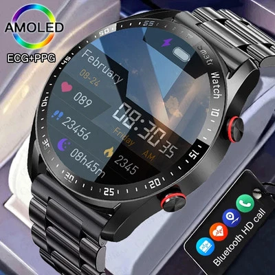 Android iOS SmartWatch Amoled Call Fitness Smartwatch ECG+PPG - Image 1 of 4