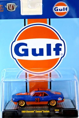 Same Day Shipping 1969 CHASE Chevrolet "Camaro" Blue & Orange 1/64  Racer #20 M2 - Image 1 of 4