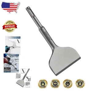 Cincel de extracción de azulejos de 3 pulgadas de ancho eficiente con compatibilidad de vástago SDS Plus - Imagen 1 de 8