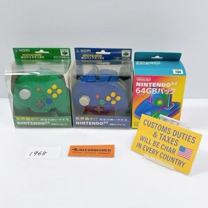 Nintendo 64 Hori Pad Mini Verde Blu Nintendo 64 GB Transfer Pack ricondizionato - Foto 1 di 20