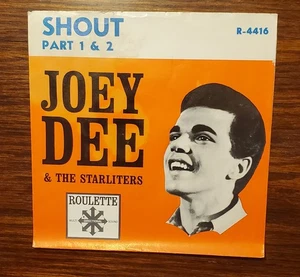 VTG ORIG JOEY DEE SHOUT 45 RPM RECORD SLEEVE ONLY - Picture 1 of 2
