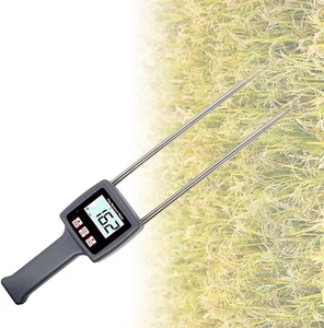 Probador de humedad de heno digital medición con rango 0-80% de precisión ± 0,5% n 0,1 - Imagen 1 de 15