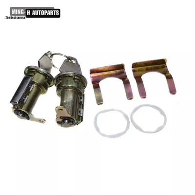 Se adapta a Dodge D150 1977-1989 cilindro de bloqueo de puerta con 2 llaves junta retenedor 2/lote EE. UU. Foto 1 de 4