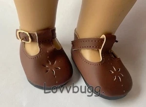 Weißer T-Riemen Mary Janes für 18" amerikanische Mädchen Puppe Schuhe KOSTENLOSER VERSAND FÜGT LOVVBUGG - Bild 1 von 15